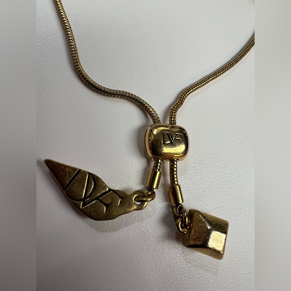 DVF gold adjustable bracelet